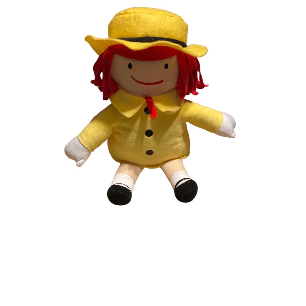 Kohls Cares Madeline Plush Doll 14 Inch Yellow Coat Hat Red Hair & Gorilla Toy